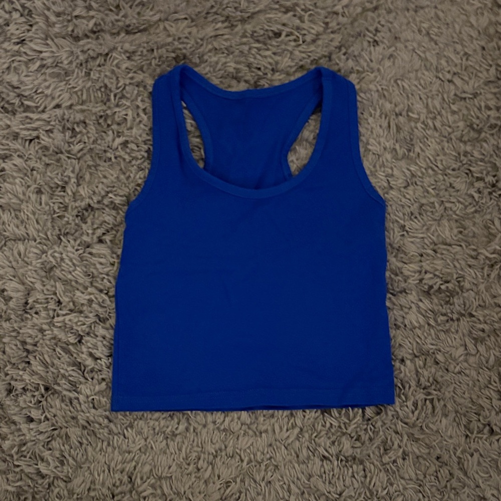 WORN ONCE Royal Blue Cotton Tank Top